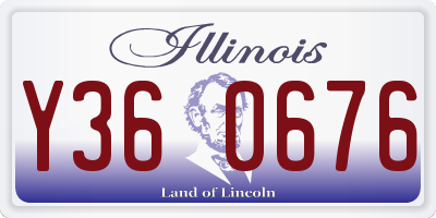 IL license plate Y360676
