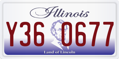 IL license plate Y360677
