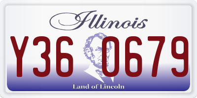 IL license plate Y360679