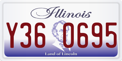 IL license plate Y360695
