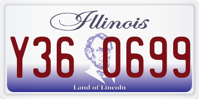 IL license plate Y360699