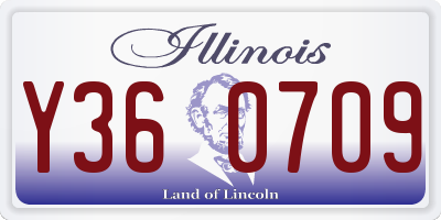 IL license plate Y360709