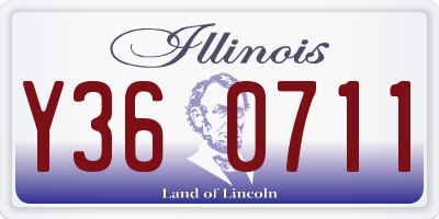 IL license plate Y360711