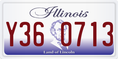 IL license plate Y360713