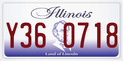 IL license plate Y360718