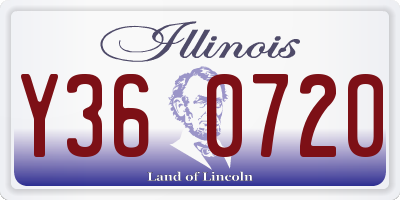 IL license plate Y360720