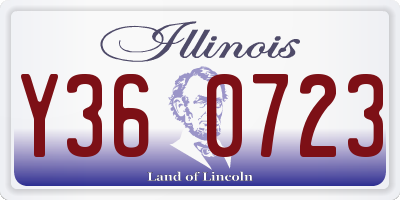 IL license plate Y360723