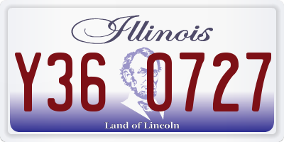 IL license plate Y360727