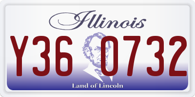 IL license plate Y360732