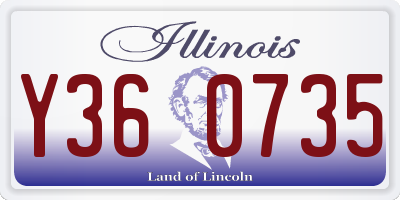 IL license plate Y360735