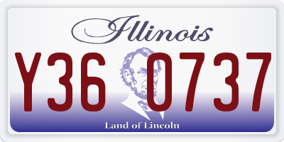 IL license plate Y360737