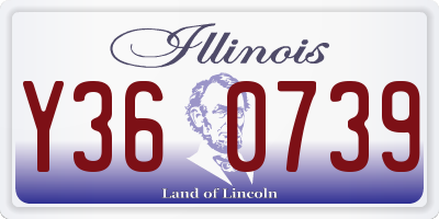 IL license plate Y360739
