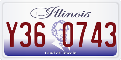 IL license plate Y360743