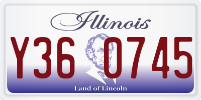 IL license plate Y360745