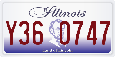 IL license plate Y360747