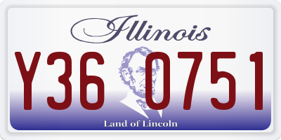 IL license plate Y360751