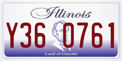 IL license plate Y360761