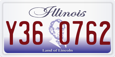 IL license plate Y360762