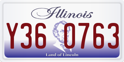 IL license plate Y360763