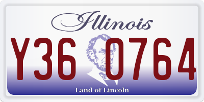 IL license plate Y360764