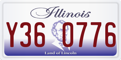 IL license plate Y360776