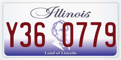 IL license plate Y360779