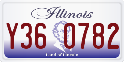 IL license plate Y360782