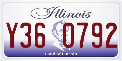 IL license plate Y360792