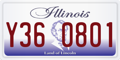 IL license plate Y360801