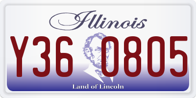 IL license plate Y360805