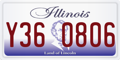 IL license plate Y360806