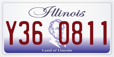 IL license plate Y360811