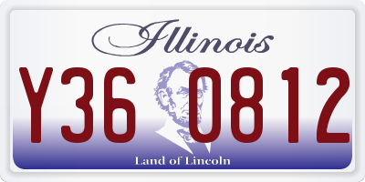 IL license plate Y360812