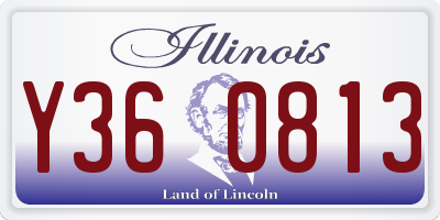 IL license plate Y360813