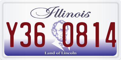 IL license plate Y360814