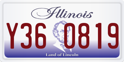 IL license plate Y360819