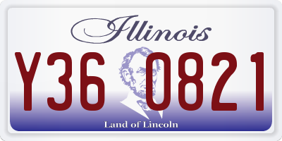 IL license plate Y360821