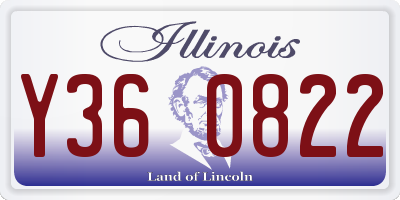 IL license plate Y360822