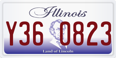 IL license plate Y360823