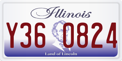 IL license plate Y360824