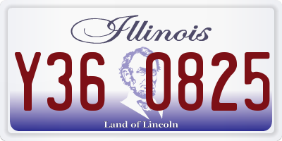 IL license plate Y360825