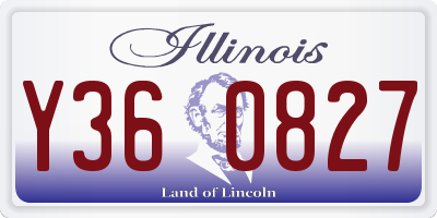IL license plate Y360827