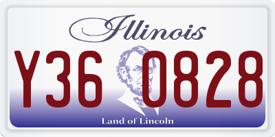 IL license plate Y360828