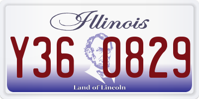 IL license plate Y360829
