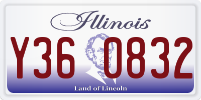 IL license plate Y360832