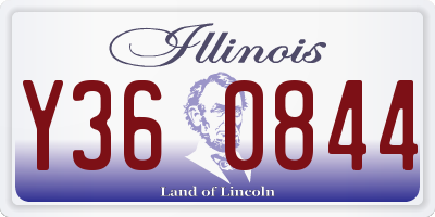 IL license plate Y360844