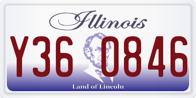 IL license plate Y360846
