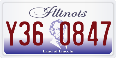 IL license plate Y360847