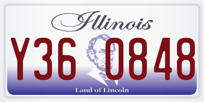 IL license plate Y360848