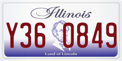 IL license plate Y360849